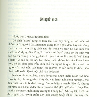 CƠN KHÁT KHỦNG KHIẾP - Cuộc Sống Bí Mật Và Tương Lai Đầy Sóng Gió Của Nước