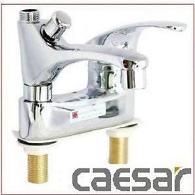 Vòi chậu rửa mặt kiêm vòi hoa sen Caesar nóng lạnh dùng chậu 3 lỗ - bảo hành 4,5 năm