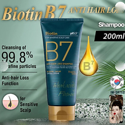 Dầu Gội Thảo Dược Ngăn Ngừa Rụng Tóc BIOTIN B7 ANTI- HAIR LOSS SHAMPOO Hàn Quốc tặng móc khóa