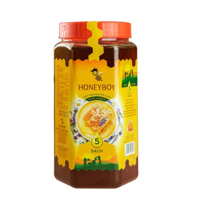 Bộ 5 Mật Ong Thiên Nhiên 5 sạch Honeyboy 1kg