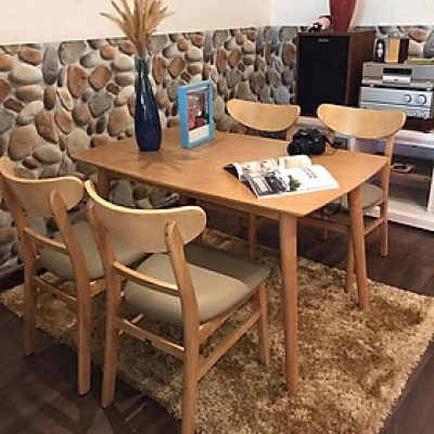 Bộ bàn ăn 4 ghế mango