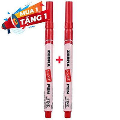 Bút Lông Dầu Name Pen M012A1 - Màu Đỏ (Mua 1 Tặng 1 Sản Phẩm Cùng Loại)