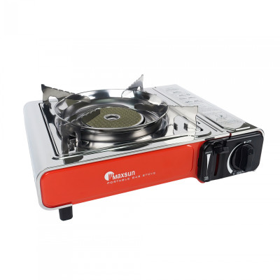 Bếp Ga Mini Hồng Ngoại Maxsun MS-2500BS-1C - Công Suất 1650W, Inox Chống Rỉ, Đầu Đốt Sứ Hồng Ngoại - Hàng chính hãng