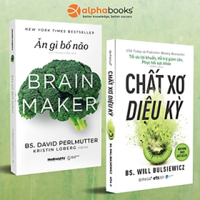 Combo Chất Xơ Diệu Kỳ + Ăn Gì Bổ Não (Bộ 2 Cuốn) (AL)