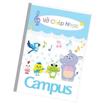 Vở Chép Nhạc Dòng Kẻ Khuôn Nhạc 48 Trang ĐL 80g/m2 Campus NB-BMSN48