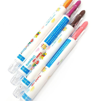 Bút Sáp Màu Xoay - 24 Màu DK 3301-24 (Túi Nhựa PVC)