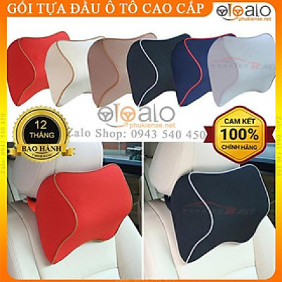 Gối Tựa Đầu Ô Tô Cao Su Non Nguyên Khối Cao Cấp Siêu Đàn Hồi Chống Đau Mỏi