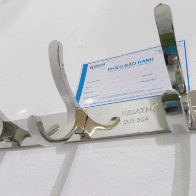 Móc Áo Kibath Đúc 6 Chấu Inox 304,KB-417