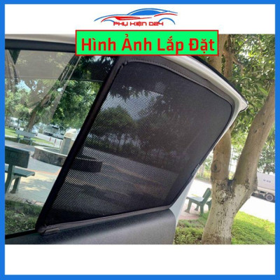 Bộ 4 rèm chắn nắng nam châm Seltos 2020 khung cố định chống tia UV