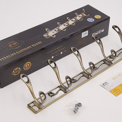 Móc treo quần áo 5 chấu mạ Đồng giả cổ Eurolife EL-M3 (Vàng)