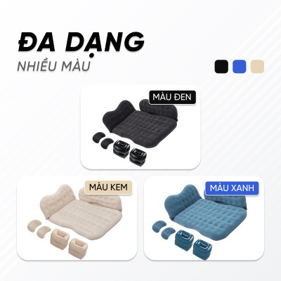 Nệm Hơi Ô tô Cao Cấp Cho Xe 5, 7 Chỗ | Nệm Hơi Gấp Gọn Sử Dụng Chất Liệu Cao Cấp, Không Gây Nóng Lưng, Tiện Dụng Và Dễ Sử Dụng