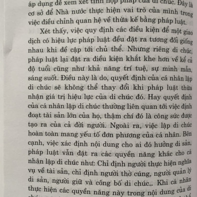 Di chúc và điều kiện có hiệu lực của di chúc