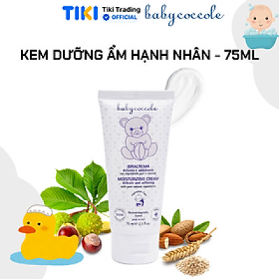 Kem dưỡng ẩm chiết xuất hạnh nhân Babycoccole 0M+ - 75ml