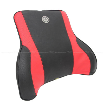Tựa Lưng Ô Tô Cao Su Non Bọc Da CIND G003 Màu Đen Đỏ
