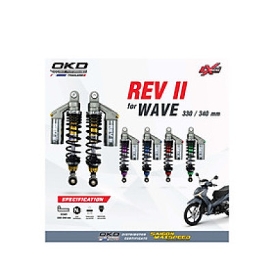Phuộc Sau OKD REV II Honda Wave (chính hãng)