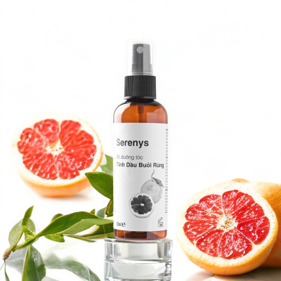 Combo 2 chai Xịt dưỡng tóc tinh dầu bưởi rừng dưỡng tóc suông dài mềm mượt Serenys 100ml