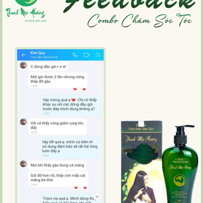 Dầu gội thảo dược Thanh Mộc Hương sạch gàu ngăn rụng tóc kích thích mọc tóc 350ml