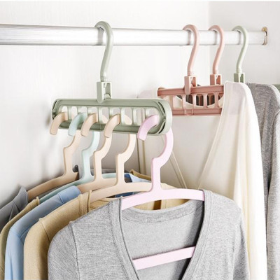 Combo 10 móc treo quần áo đa năng 9 lỗ tiện dụng