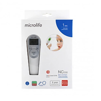 Nhiệt kế hồng ngoại đo trán Microlife bảo hành 2 năm chính hãng NC200 không cần bấm