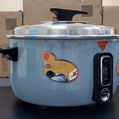 Nồi cơm điện công nghiệp Ladomax Nhật dung tích 3.6/4.2/5.6/8.5/10/16L kèm vỉ hấp chống cháy cơm-Hàng chính hãng