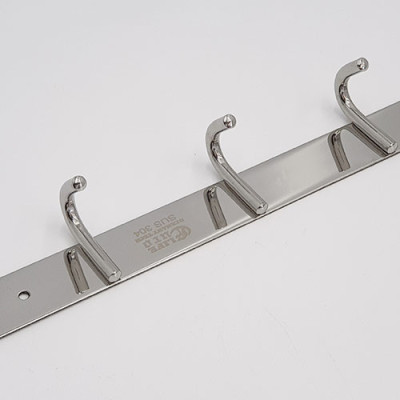 Móc treo áo 5 chấu Inox SUS 304 Eurolife EL-M5 (Trắng bạc)