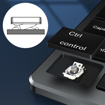 Bàn phím không dây mini W160C - pin sạc TypeC - đa kết nối bluetooth 5.0 + 3.0 + Usb wireless 2.4G hàng nhập khẩu