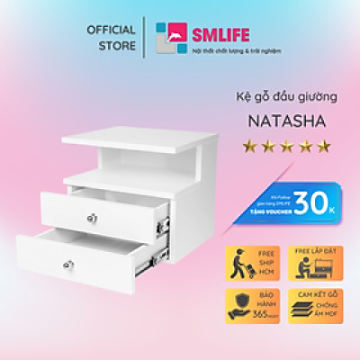 Kệ Đầu Giường Nhỏ Gọn Thiết Kế Đa Năng SMLIFE Natasha