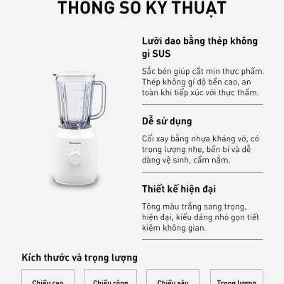 Máy xay sinh tố Panasonic MX-EX1001WRA - Hàng Chính Hãng