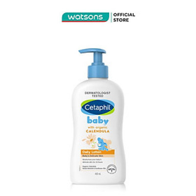 Sữa Dưỡng Da Trẻ Em Cetaphil Baby Daily Lotion With Organic Calendula Tinh Chất Hoa Cúc 400ml