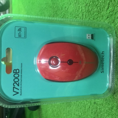 CHUỘT BLUETOOTH CHỐNG ỒN SIMETECH V7200B - HÀNG CHÍNH HÃNG GIAO MÀU NGẪU NHIÊN 