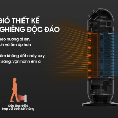 Máy Sưởi Ấm Gốm Bear DNQ-C20B1 Không Làm Khô Da Công Suất 2000W - Hàng Chính Hãng