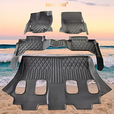 Thảm lót sàn sd1 Toyota Prado 2024-2025+ nhãn hiệu Macsim chất liệu nhựa TPE cao cấp màu đen