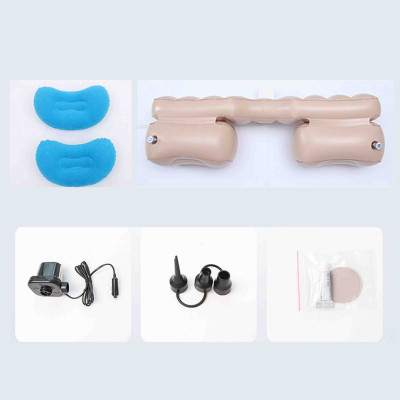 Nệm để xe hơi vải nhung cao cấp, tặng kèm bơm hơi và keo vá