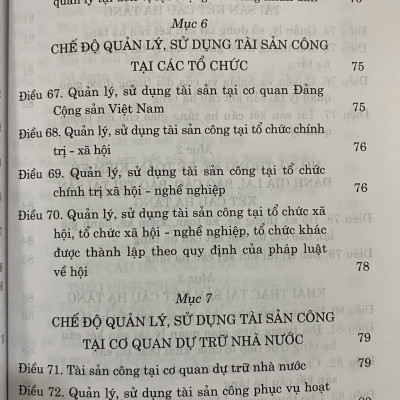 Luật Quản lý, sử dụng tài sản công ( hiện hành) ( sửa đổi năm 2020)