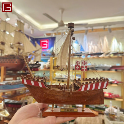 Mô hình thuyền gỗ, mô hình trang trí HAN KOGGE, thuyền gỗ để bàn, decor phòng học, bàn làm việc, hàng chính hãng