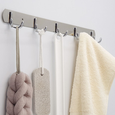 Móc treo áo 5 chấu Inox Eurolife EL-M1 (Trắng bạc)