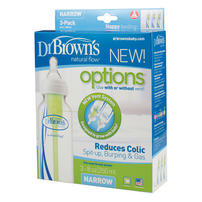 Bộ 3 Bình Sữa Nhựa PP Cổ Thường Options Dr.Brown