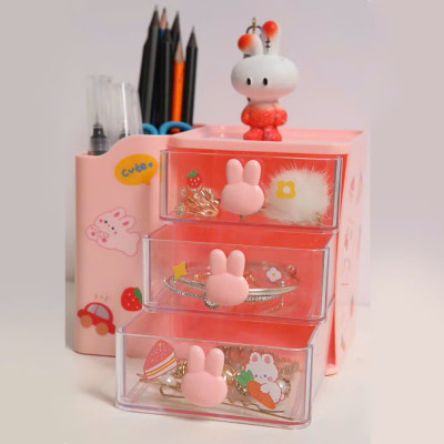 Kệ Đựng Bút Đa Năng Để Bàn – Hộp Mỹ Phẩm Đựng Đồ Trang Điểm, Tủ Để Đồ Dùng Học Tập, Văn Phòng Phẩm  - HÀNG CHÍNH HÃNG MINIIN