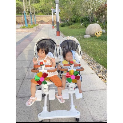 Xe đôi đẩy em bé đôi nhẹ có thể ngồi và nằm- gấp gọn khi đi du lịch ( sẵn hàng)