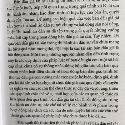 Pháp Luật Về Bán Đấu Giá Tài Sản Là Bất Động Sản Trong Thi Hành Án Dân Sự Ở Việt Nam 