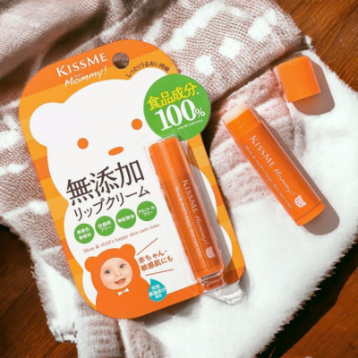 Kem Dưỡng Môi Kissme Mommy Chống Nứt Nẻ Dành Cho Bé Từ 06 Tháng Tuổi Và Da Nhạy Cảm Lip Cream (2.5G)