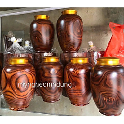 Hộp đựng trà bằng gỗ trắc kt cao 20×10cm