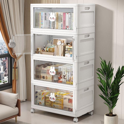 Tủ đựng đồ gấp gọn hoạt hình, tủ nhựa đựng đồ lắp ghép xếp gọn ngang 60cm, không cần lắp đặt, khả năng chịu tải mạnh