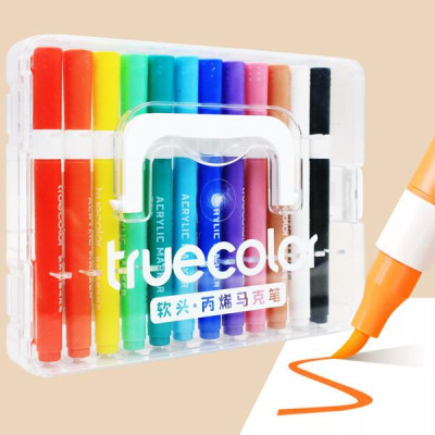 Hộp 12 Bút Lông Màu Acrylic Marker - Truecolor ZCA0628_12