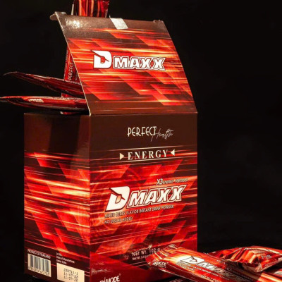 DMAXX thức uống bổ sung vitamin năng lượng không đường DAMODE 26 gói dùng thử màu đỏ