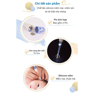 Ráy tai có đèn cho bé Kuku Ku3036