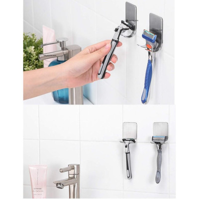 Giá Treo Cây Cạo Râu Cho Nam Phòng Vệ Sinh, Móc Treo Tường Đa Năng, Chắc Chắn, Sang Trọng. TakyHome 2011Bac
