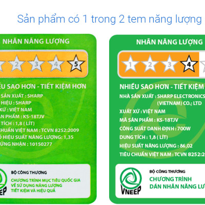 KS-18TJV - NỒI CƠM ĐIỆN NẮP GÀI SHARP 1.8 LÍT KS-18TJV - Hàng chính hãng