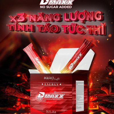 DMAXX thức uống bổ sung vitamin năng lượng không đường DAMODE 25 gói dùng thử màu đỏ