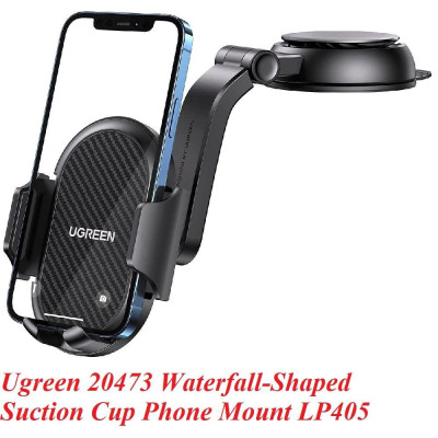 Ugreen UG20473LP405TK Màu Đen Giá đỡ điện thoại trên xe hơi dạng hít kiểu thác nước - HÀNG CHÍNH HÃNG